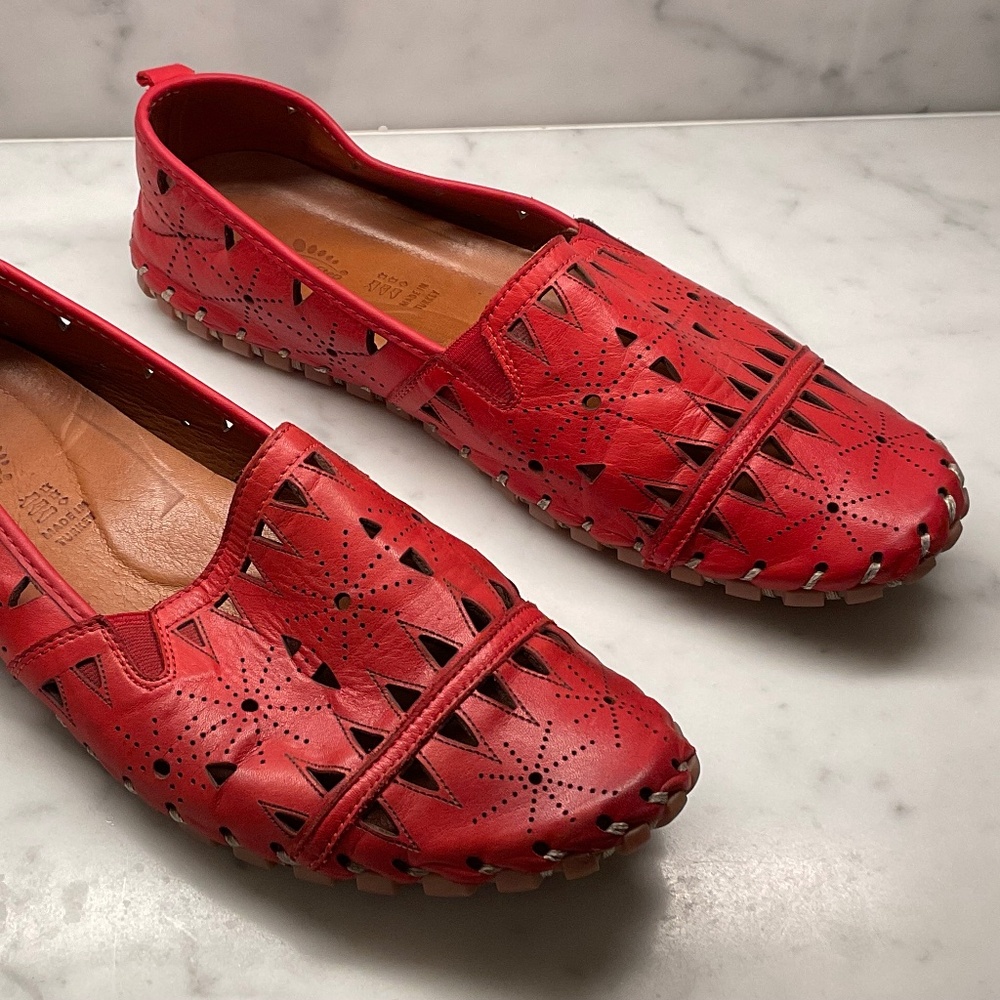 Spring Step Fusaro Red Leather Loafer EU 44 / US 13M